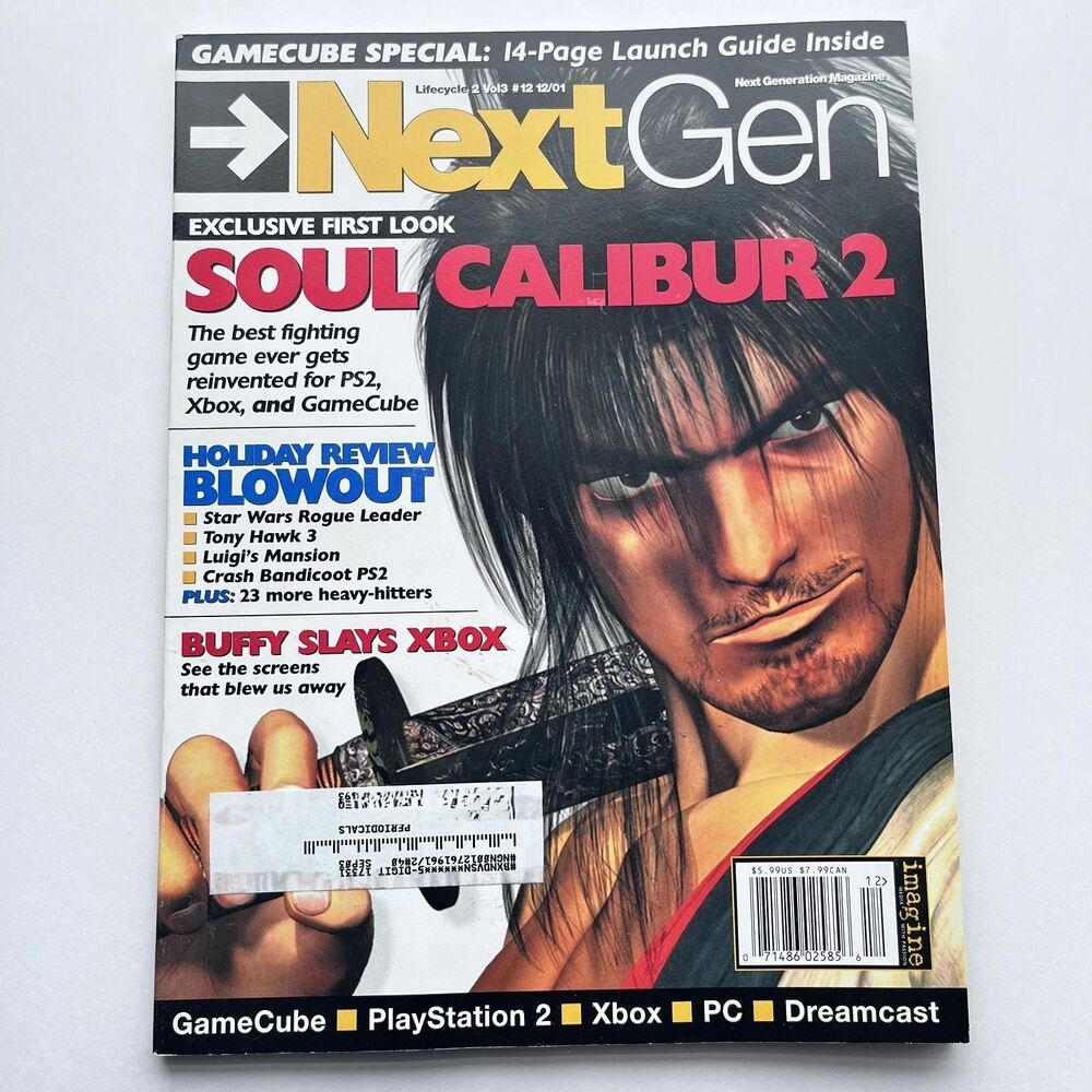 NextGen Next Generation Magazine December 2001 GTA 3 Poster Soul Caliber 2 Cover